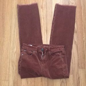 AE high rise crop flare jeans